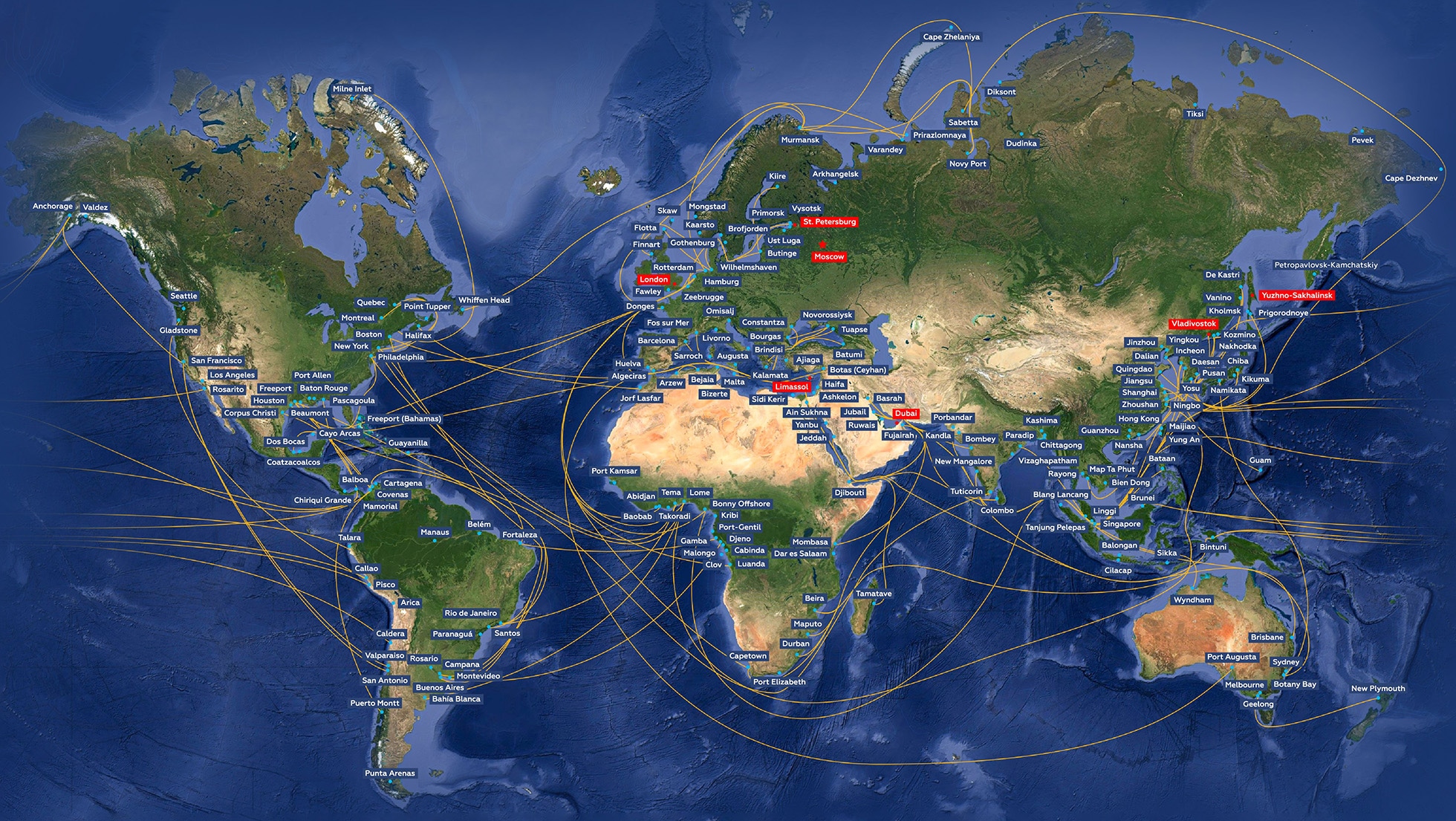 Карта географии деятельности